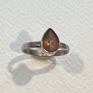 Sterling Silver Teardrop Zultanite Ring - Color Changing Gemstone